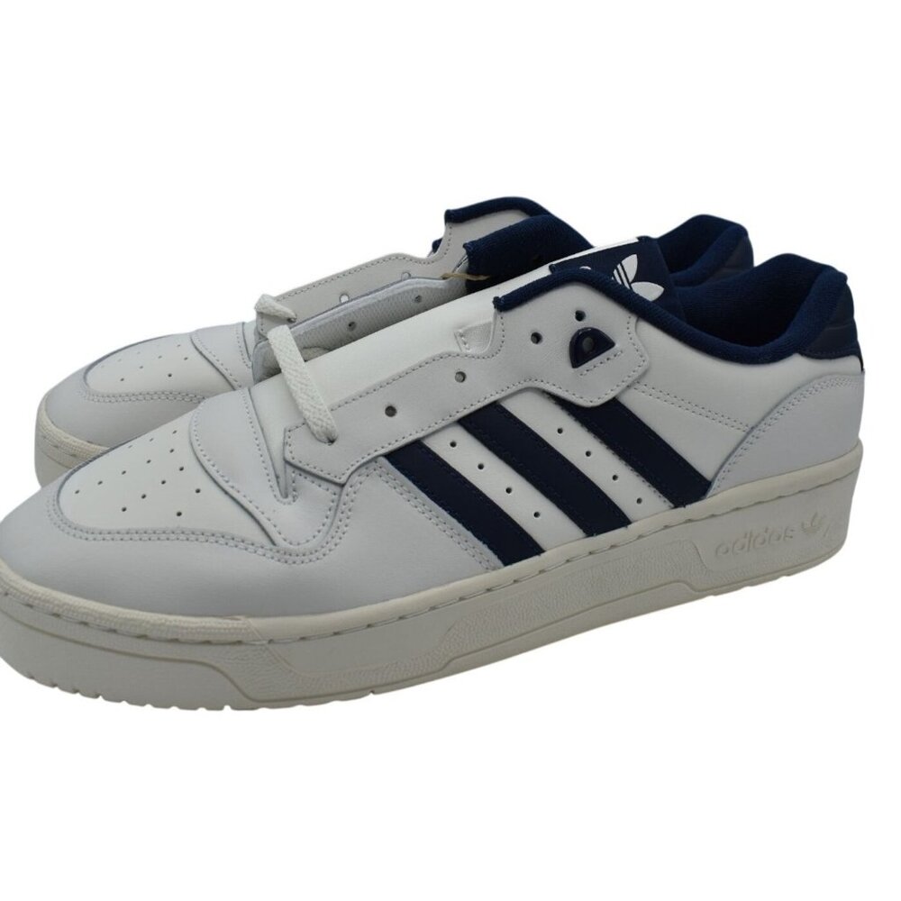 Adidas Rivalry Low Men Size 13 White Navy New IH5199 Casual Retro Sneakers Shoes